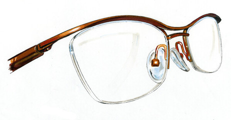 線條間的光影詩篇 眼鏡手繪藝術(shù)欣賞